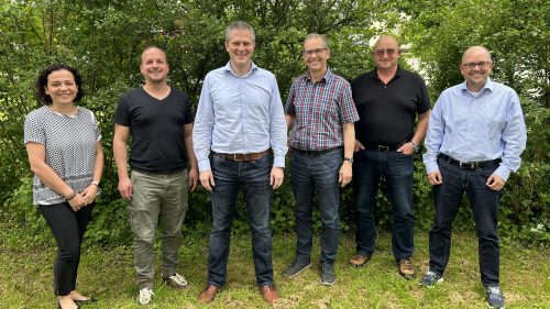 ( v. l. n. r. :) Mari Schai-Escobar, Samuel Scherrer, Valentin Hasler, Urs Zurbuchen, Martin Boltshauser, Iwan Eberhardt